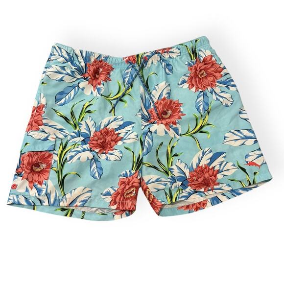 Tommy Bahama Swim Trunks Shorts Men's XL Baja Techno Floral Relax Pockets - Picture 1 of 8